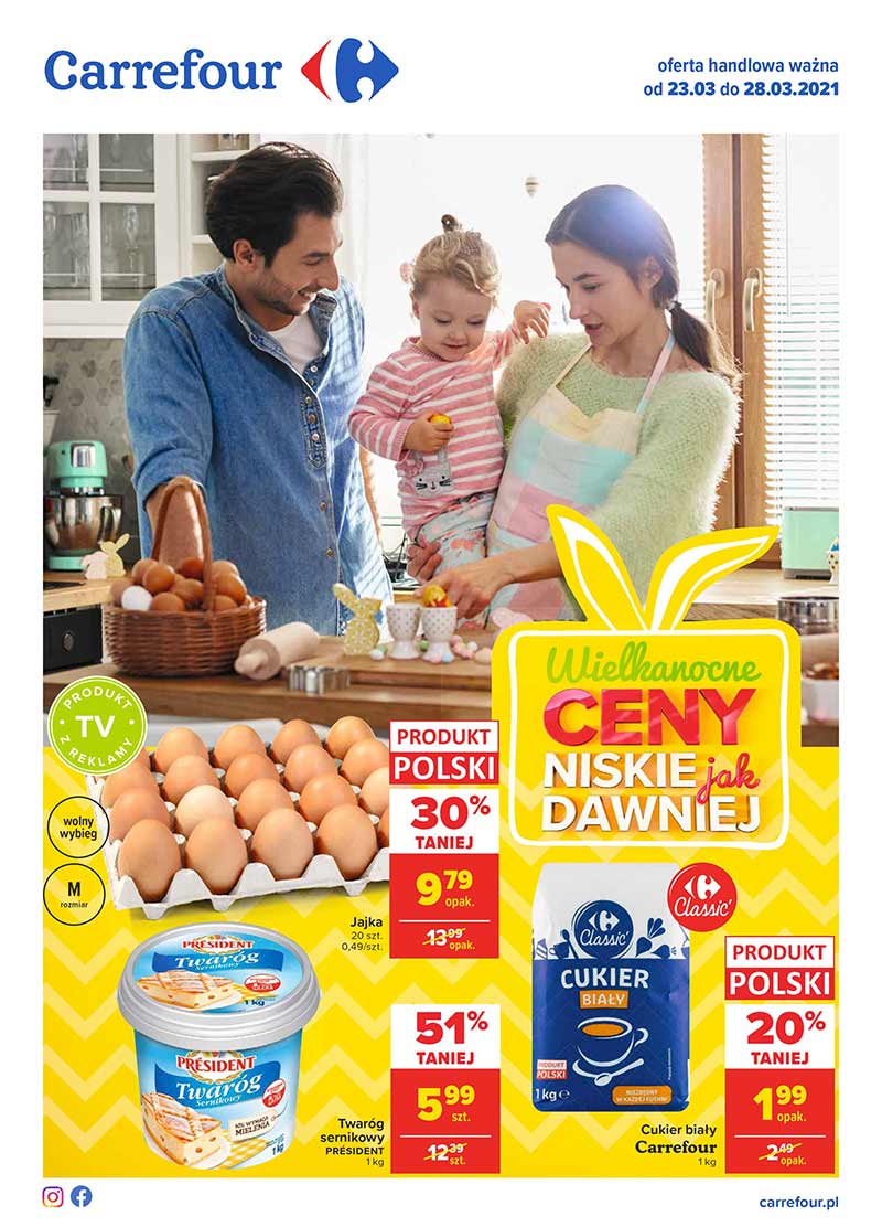 Carrefour Wielkanocne ceny, gazetka od 23 marca 2021